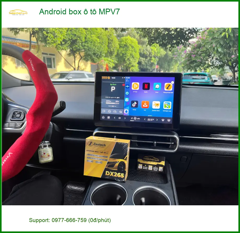 Anh Tấn lắp Android Box MPV7 cho Hyundai Accent ở Quận 9 để xem YouTube