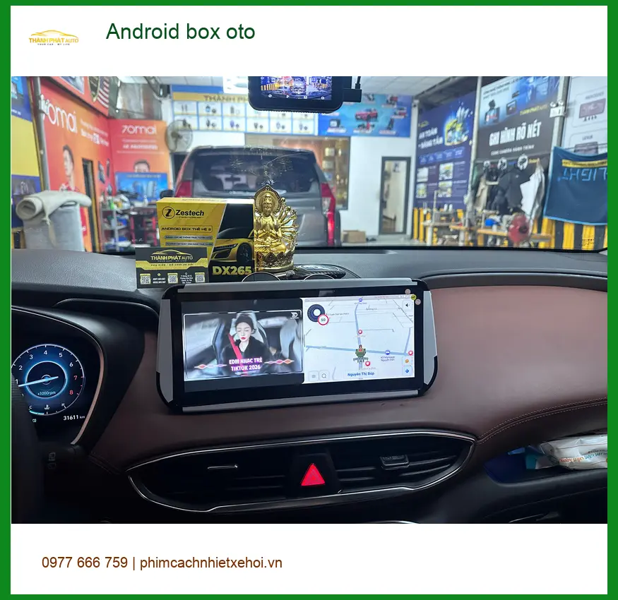 Anh Hưng lắp Android box oto cho Toyota Camry tại Quận Tân Phú ảnh thực tế 2