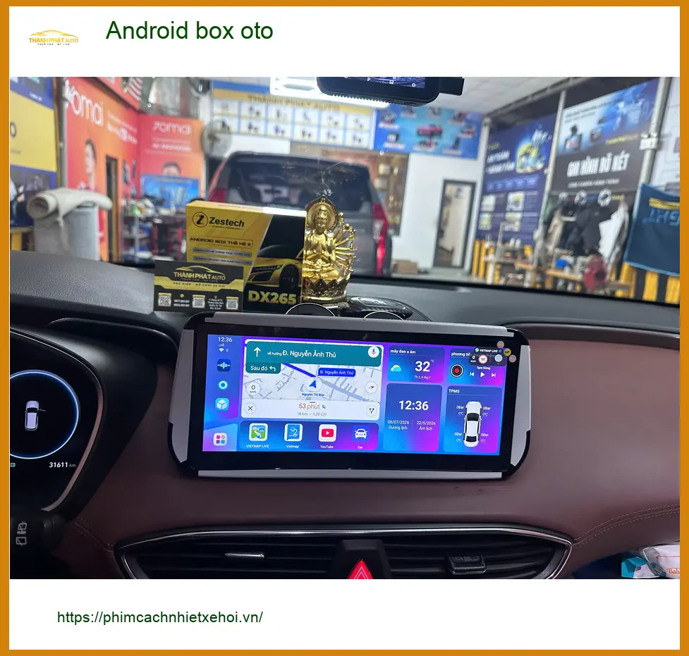 Anh Hưng lắp Android box oto cho Toyota Camry tại Quận Tân Phú ảnh thực tế 3