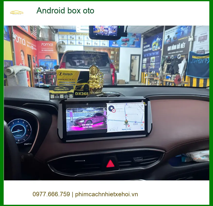 Anh Minh lắp Android box ô tô cho Honda CRV tại Quận 12 để giải trí