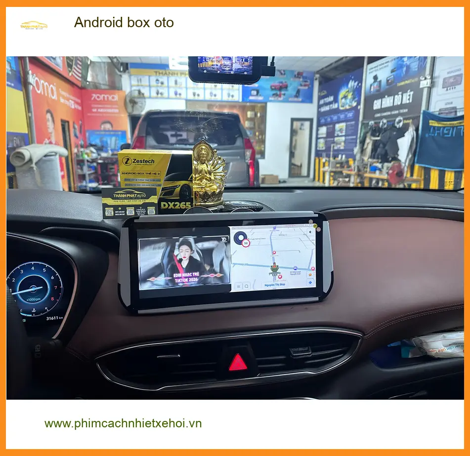 Anh Minh lắp Android box ô tô cho Honda CRV tại Quận 12 để giải trí ảnh thực tế 4