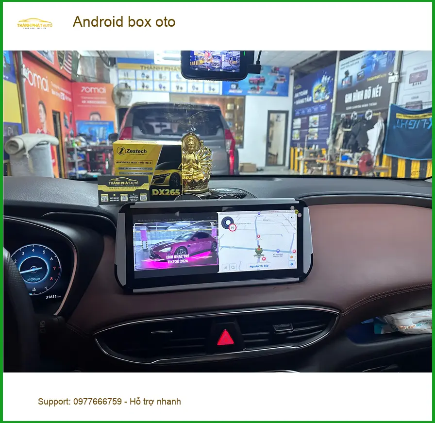Anh Quý lắp Android box oto cho Honda CRV tại Quận 2 vì muốn trải nghiệm giải trí đa dạng ảnh thực tế 5