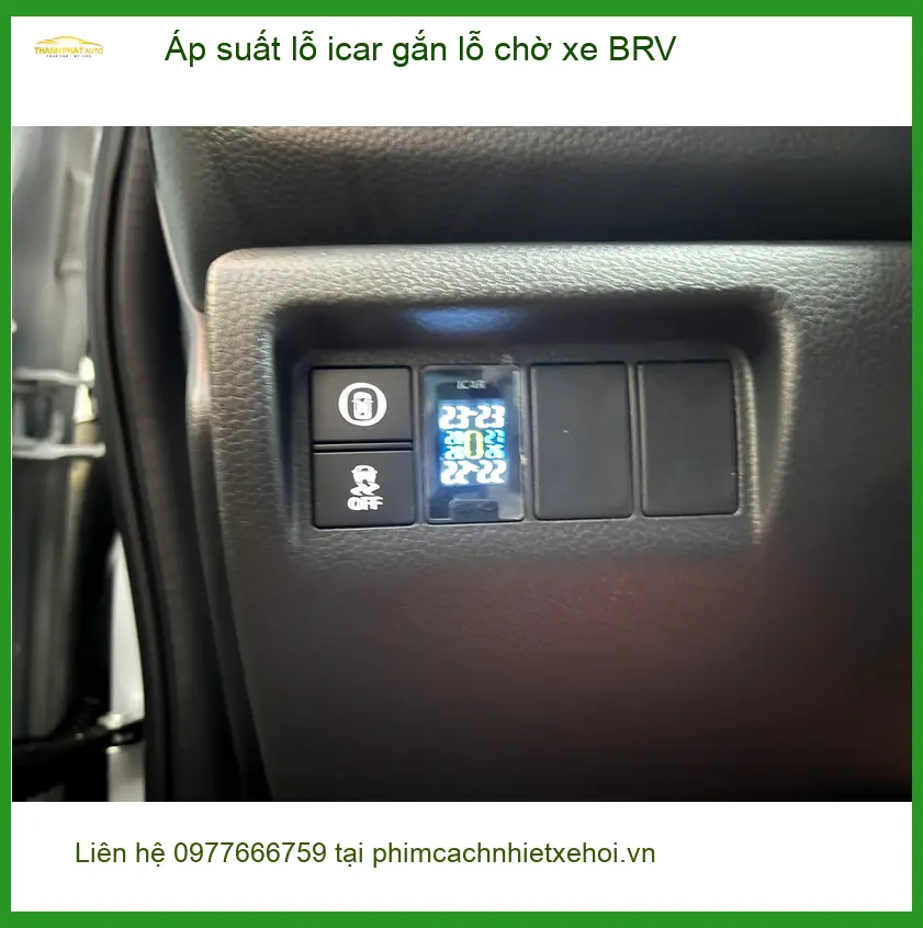 Anh Tài lắp áp suất lỗ icar gắn lỗ chờ BRV Gò Vấp giúp lái xe an toàn ảnh thực tế 3