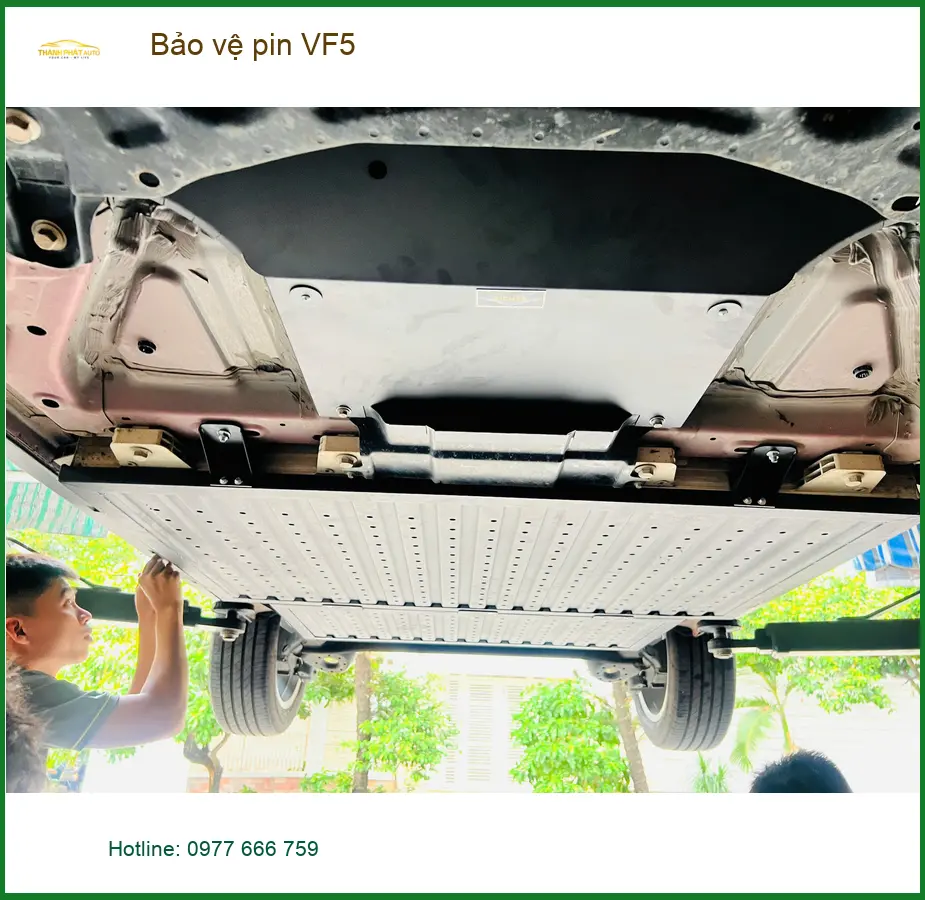 Anh Minh lắp Bảo vệ pin VinFast VF5 tại Quận Tân Bình để xe luôn bền bỉ và an toàn ảnh thực tế 2