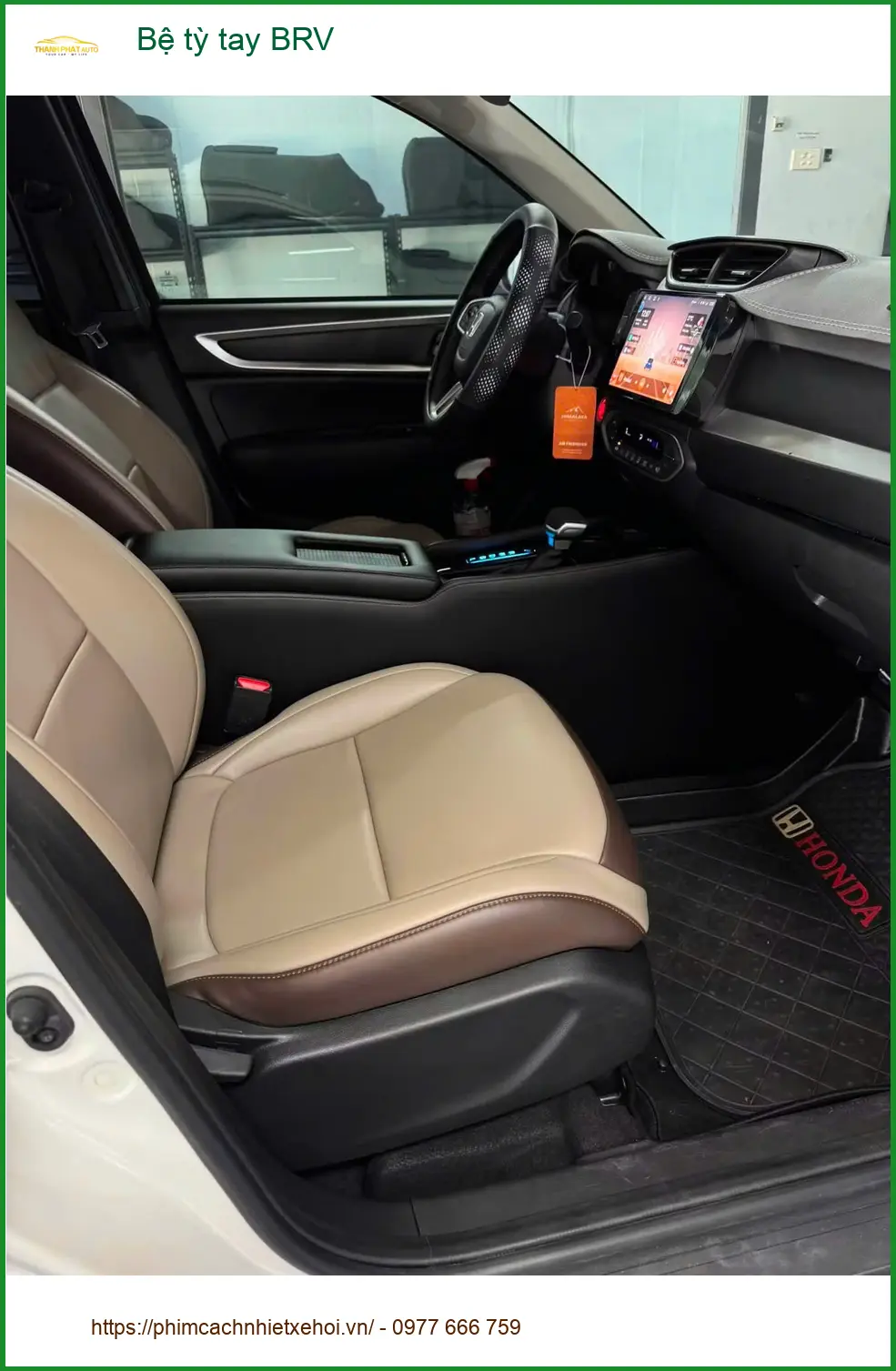 Anh Cường lắp Bệ tỳ tay cho Honda BR-V tại Hóc Môn để lái xe thoải mái ảnh thực tế 2