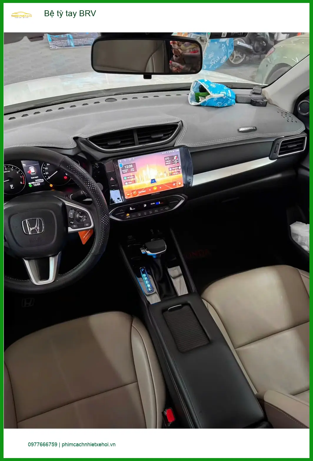 Anh Cường lắp Bệ tỳ tay cho Honda BR-V tại Hóc Môn để lái xe thoải mái ảnh thực tế 3