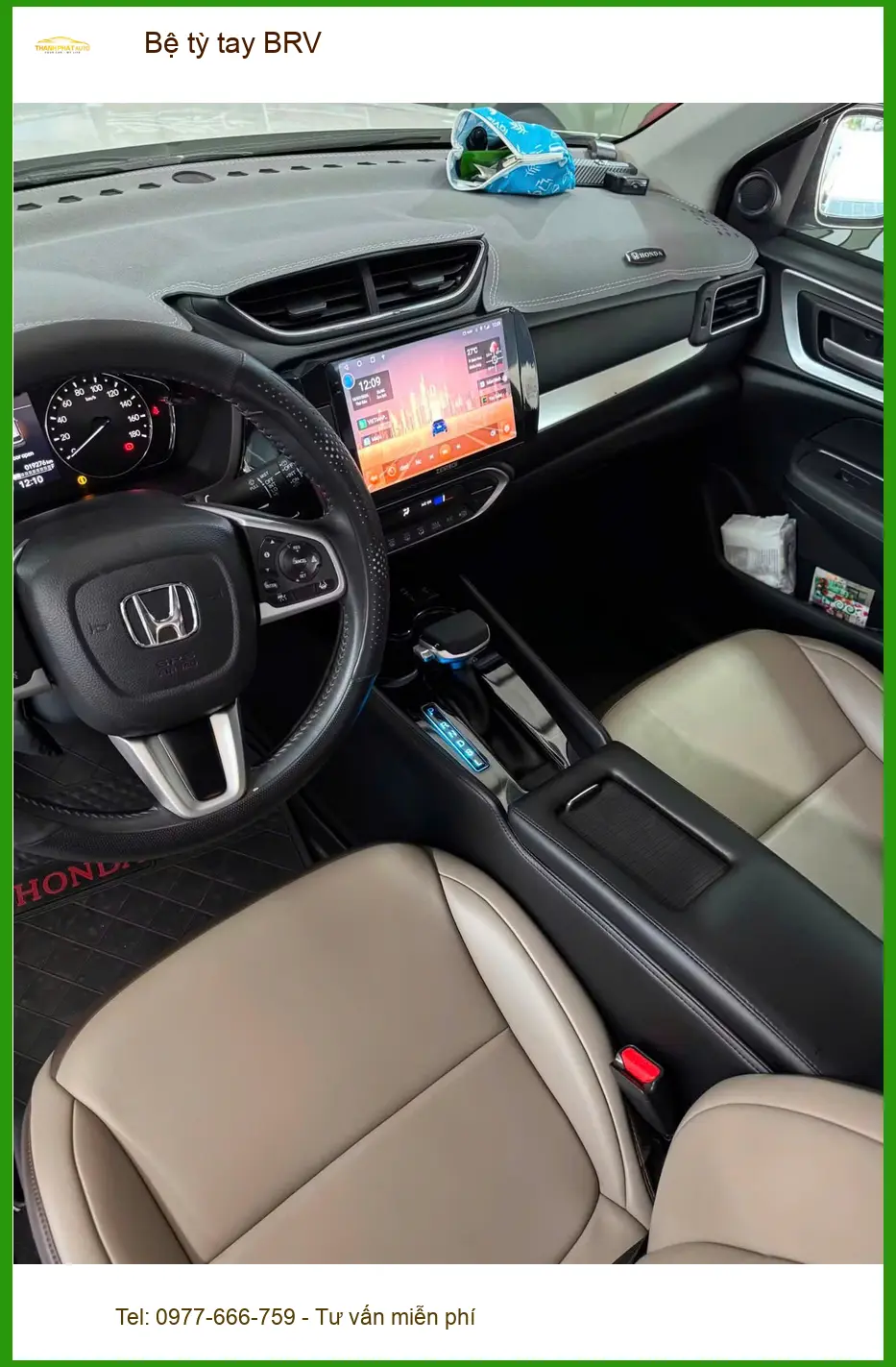 Anh Khánh lắp Bệ tỳ tay BRV cho Honda BR-V tại Quận 1 để lái xe thoải mái hơn ảnh thực tế 2