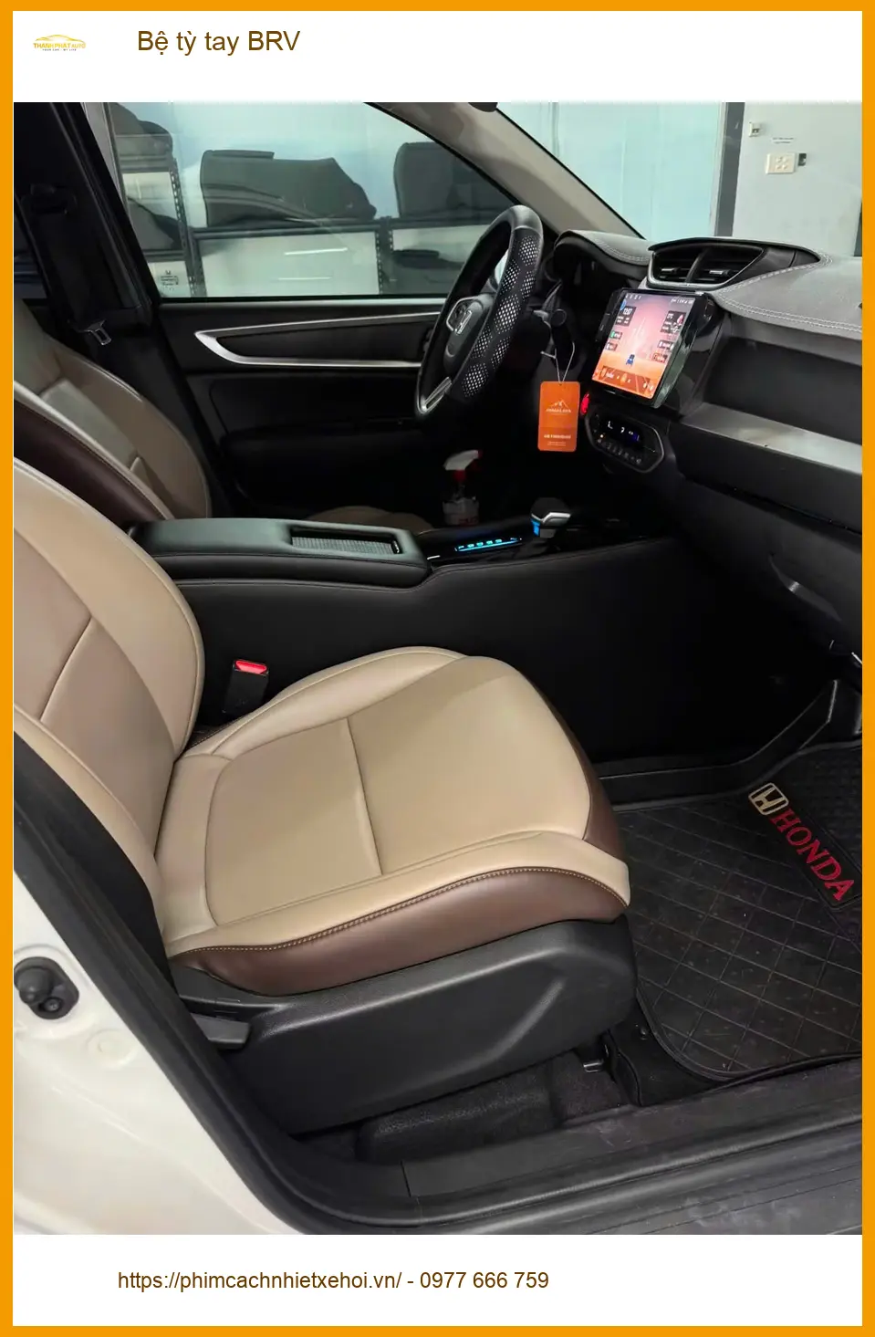 Anh Khánh lắp Bệ tỳ tay BRV cho Honda BR-V tại Quận 1 để lái xe thoải mái hơn ảnh thực tế 4