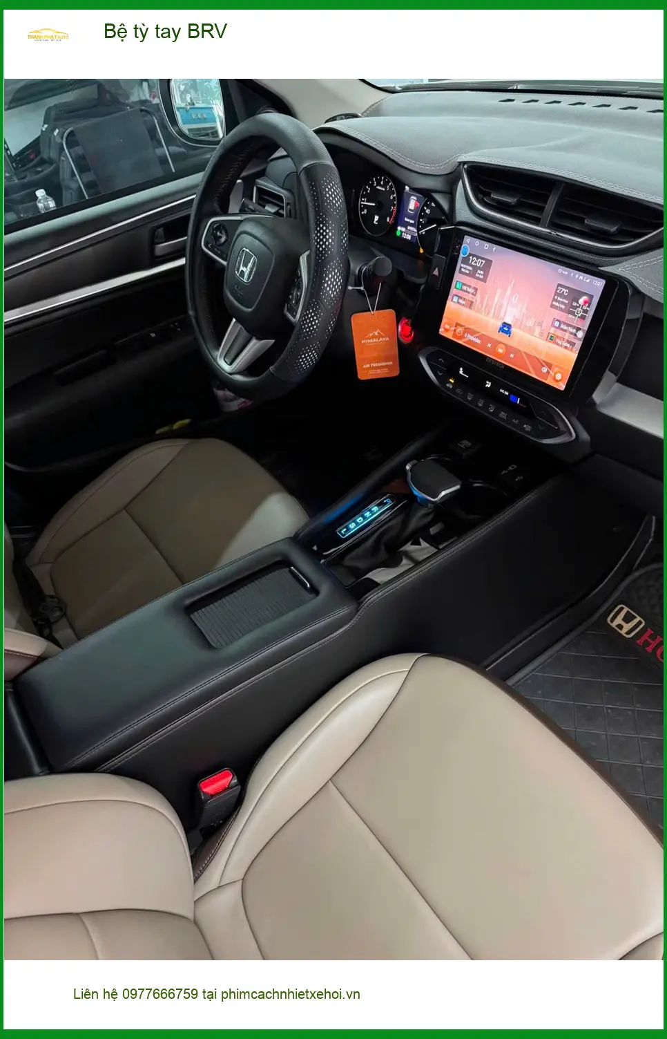 Anh Cường lắp bệ tỳ tay Honda BRV tại Quận 7 để lái xe thoải mái hơn ảnh thực tế 2