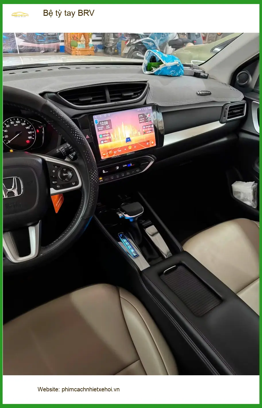 Anh Cường lắp bệ tỳ tay Honda BRV tại Quận 7 để lái xe thoải mái hơn ảnh thực tế 3