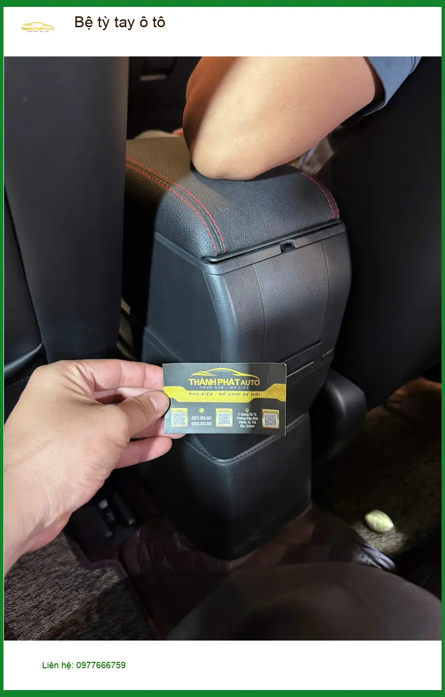 Anh Minh lắp bệ tỳ tay ô tô chính hãng cho Hyundai Accent tại Quận 3 ảnh thực tế 4