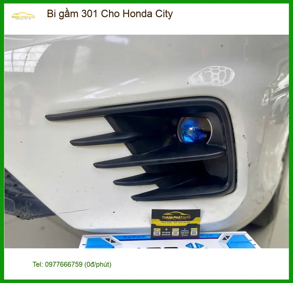 Chị Loan lắp bi gầm 301 cho Honda City ở Cần Giờ vì thường xuyên đi đêm đường vắng