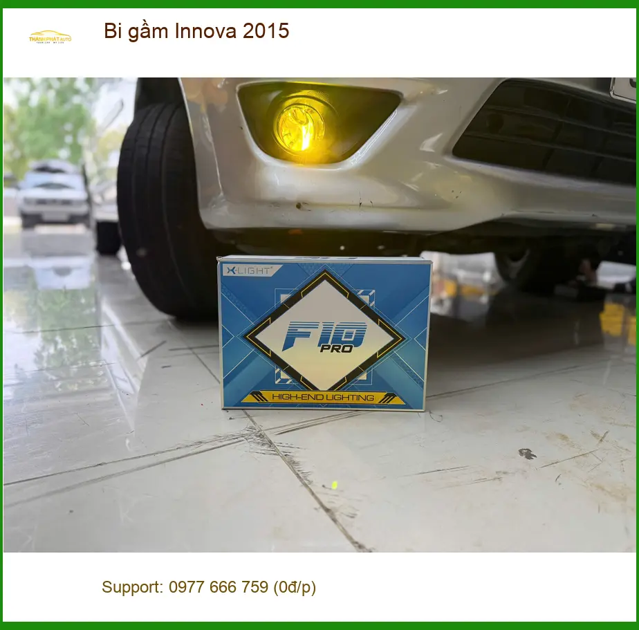 Anh Khải độ bi gầm Innova 2015 tại Quận 1 để tăng cường ánh sáng. ảnh thực tế 2