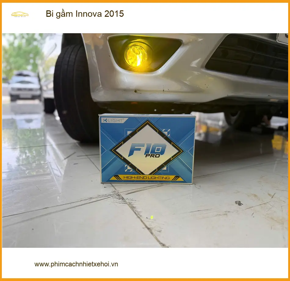 Chú Cường lắp bi gầm Innova 2015 tại Quận Bình Tân vì đèn zin yếu, đi đêm không an toàn ảnh thực tế 2
