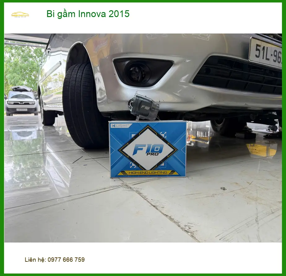 Chú Cường lắp bi gầm Innova 2015 tại Quận Bình Tân vì đèn zin yếu, đi đêm không an toàn ảnh thực tế 3