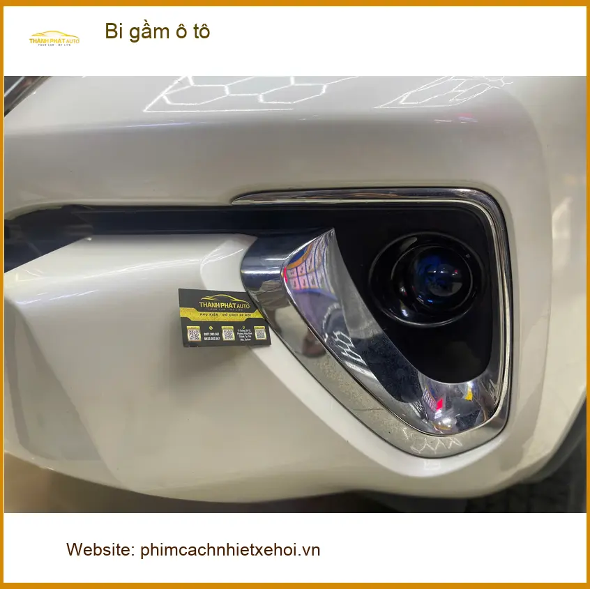Anh Thanh độ bi gầm ô tô cho Hyundai Santa Fe vì đèn zin yếu ở Củ Chi ảnh thực tế 3