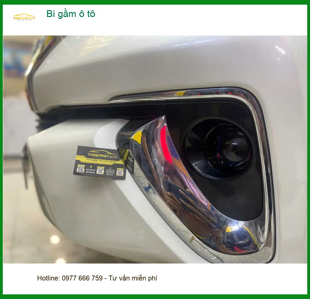 Anh Thanh độ bi gầm ô tô cho Hyundai Santa Fe vì đèn zin yếu ở Củ Chi ảnh thực tế 4