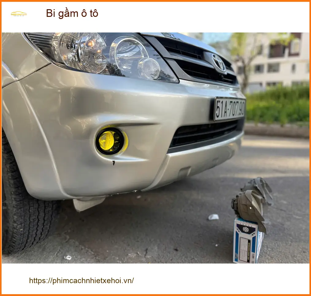 Anh Thắng độ bi gầm ô tô cho Mitsubishi Triton để tăng sáng khi đi đêm ở Củ Chi ảnh thực tế 3