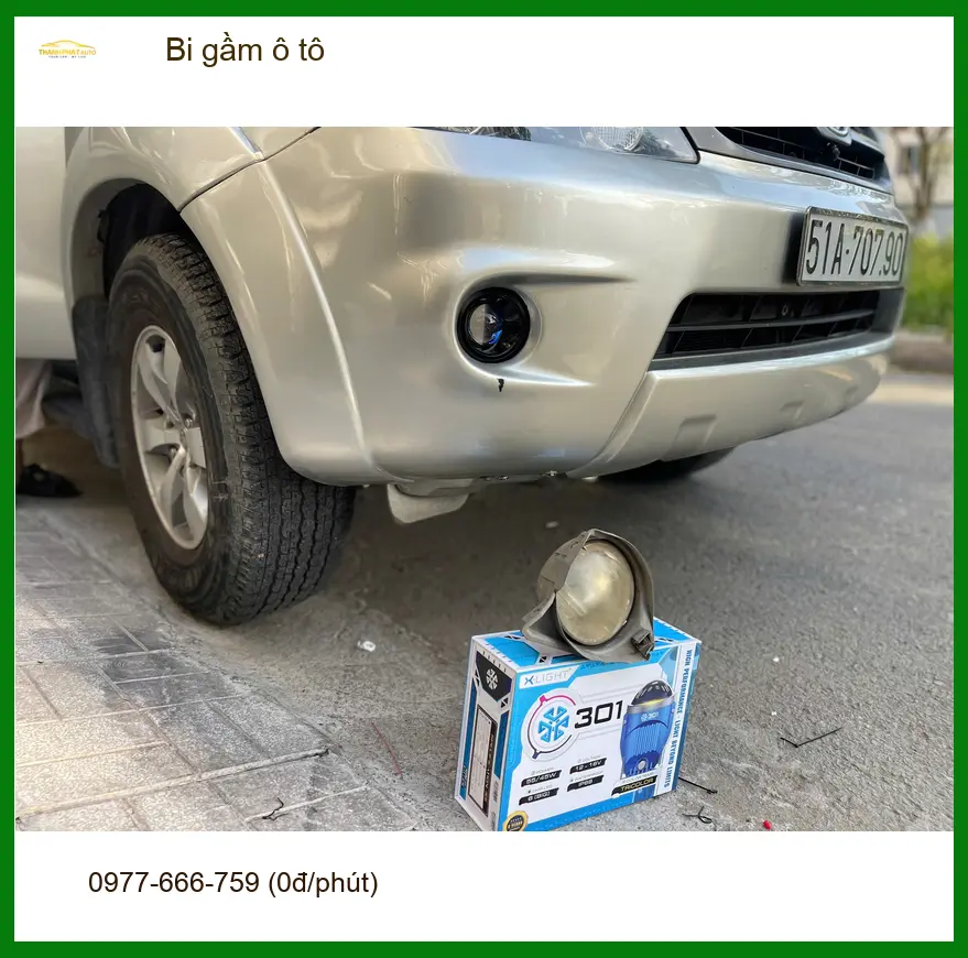 Anh Thắng độ bi gầm ô tô cho Mitsubishi Triton để tăng sáng khi đi đêm ở Củ Chi ảnh thực tế 4