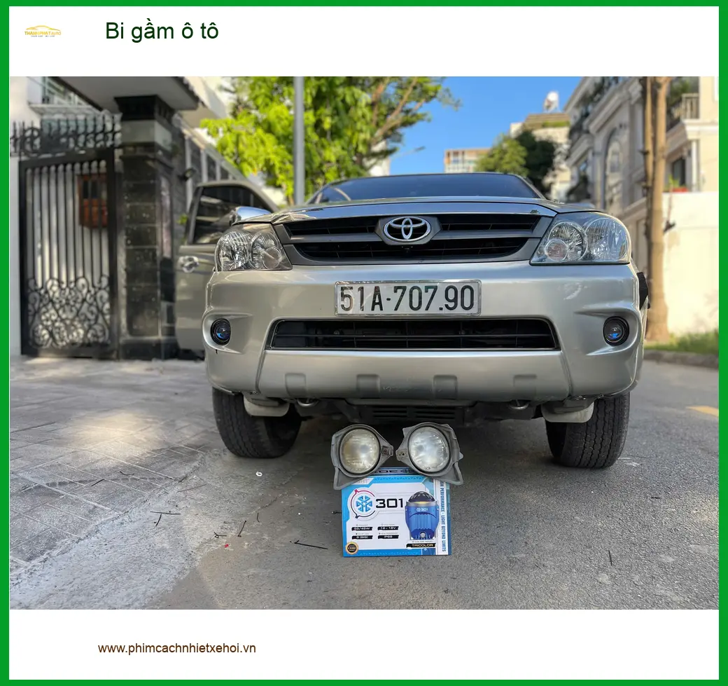 Anh Thắng độ bi gầm ô tô cho Mitsubishi Triton để tăng sáng khi đi đêm ở Củ Chi ảnh thực tế 5