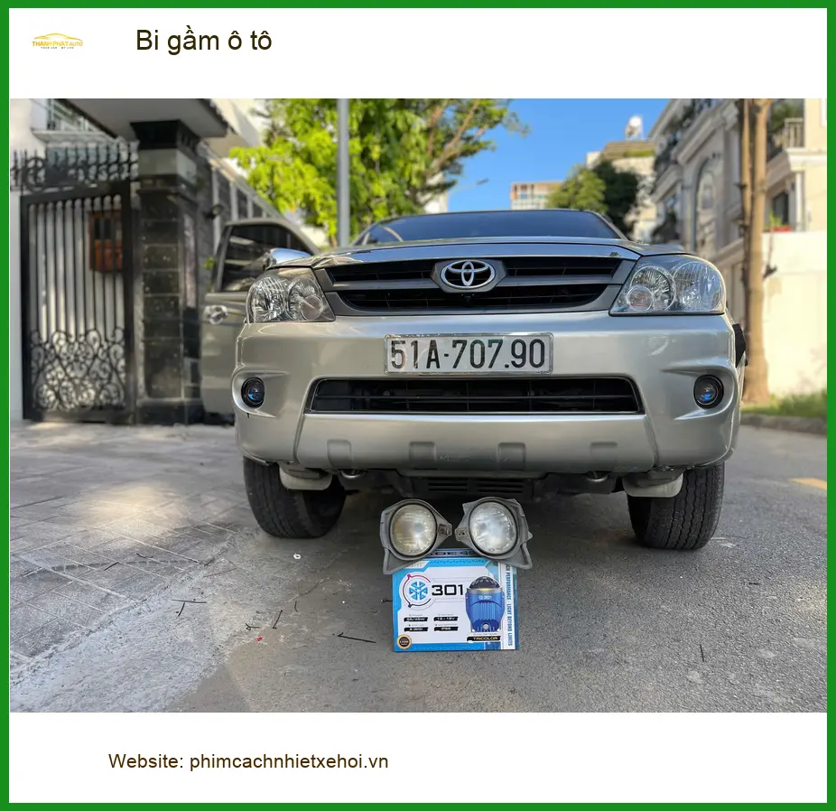 Anh Tùng độ bi gầm cho Hyundai Accent tại Quận 7 để cải thiện tầm nhìn khi lái đêm ảnh thực tế 4