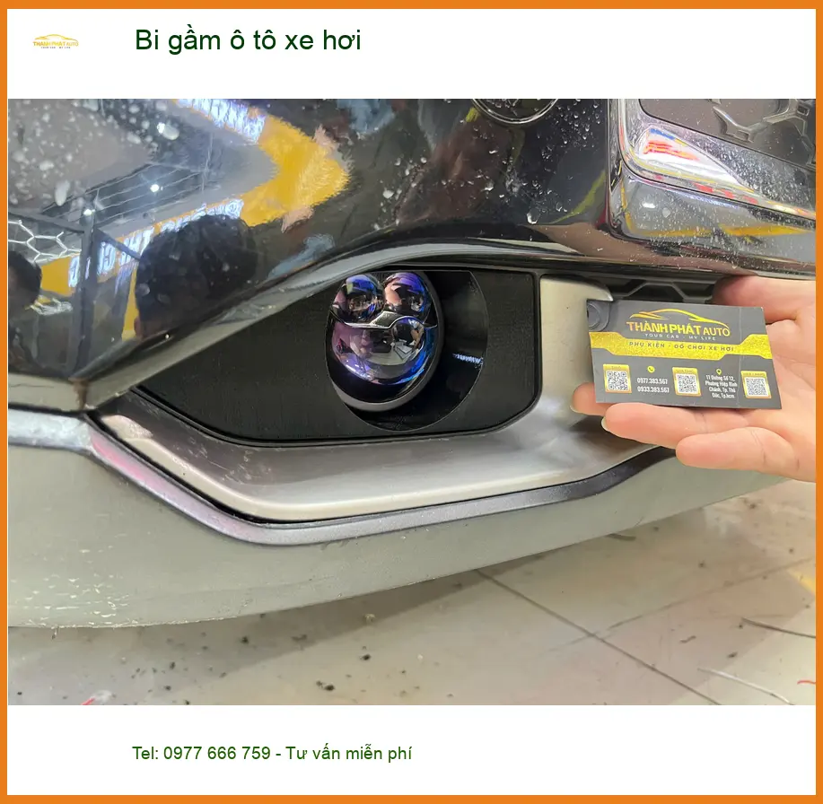 Anh Tấn lắp bi gầm ô tô Hyundai Accent 2023 tại Quận 3 vì đèn zin yếu khi đi đêm