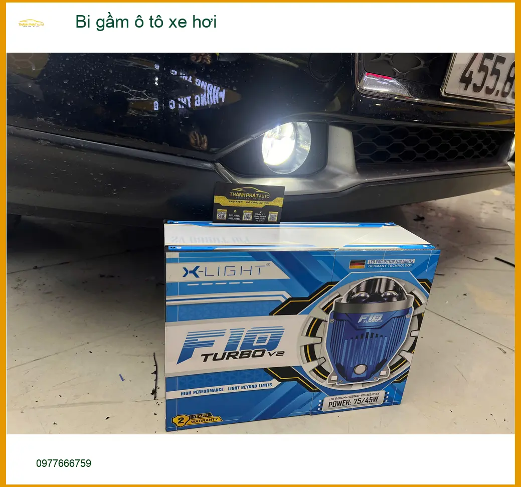 Anh Tấn lắp bi gầm ô tô Hyundai Accent 2023 tại Quận 3 vì đèn zin yếu khi đi đêm ảnh thực tế 5