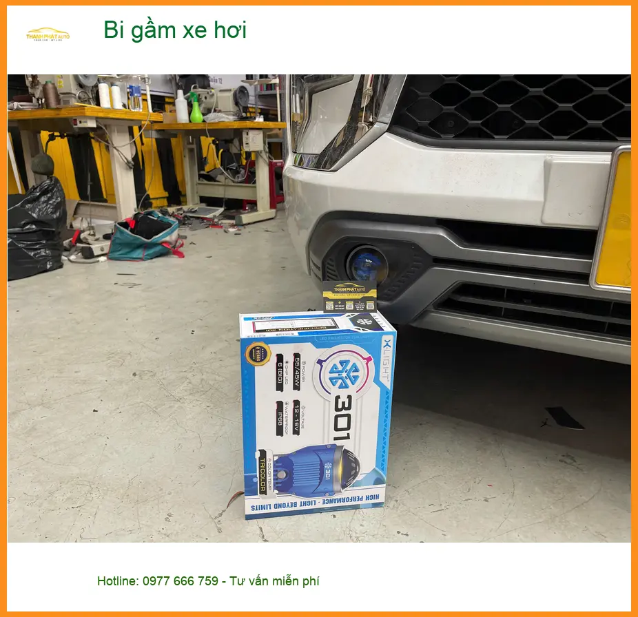 Anh Quang nâng cấp bi gầm xe hơi Hyundai Accent tại Quận 1 vì đèn zin mờ tối