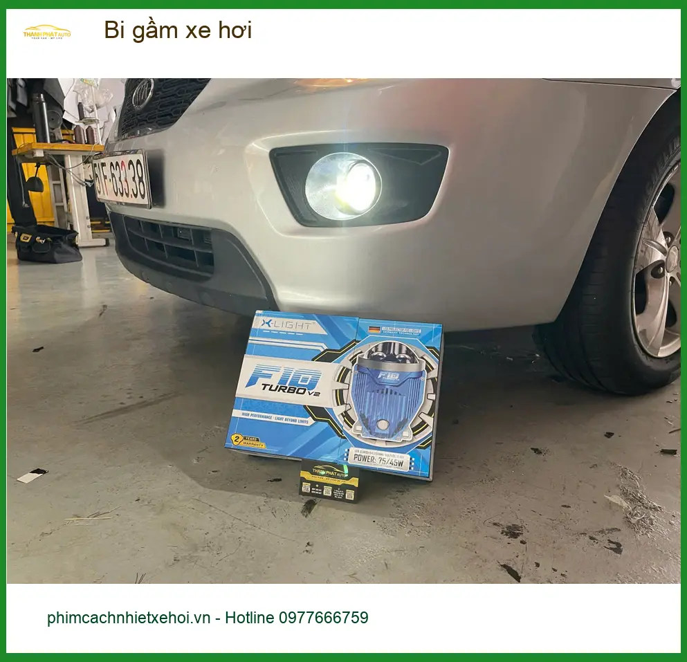 Anh Khải độ bi gầm cho Hyundai Accent vì đèn zin yếu ở Bình Chánh ảnh thực tế 2