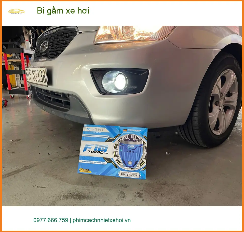 Anh Khải độ bi gầm cho Hyundai Accent vì đèn zin yếu ở Bình Chánh ảnh thực tế 4