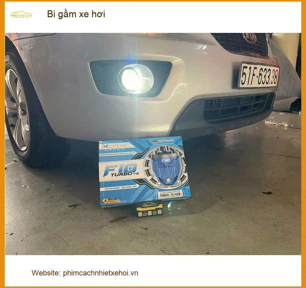 Anh Khải độ bi gầm cho Hyundai Accent vì đèn zin yếu ở Bình Chánh ảnh thực tế 5