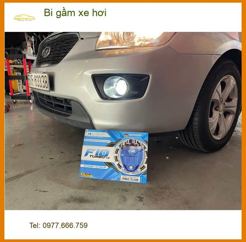 Anh Minh độ bi gầm Kia Sorento tại Quận 12 để lái an toàn hơn khi tối ảnh thực tế 3