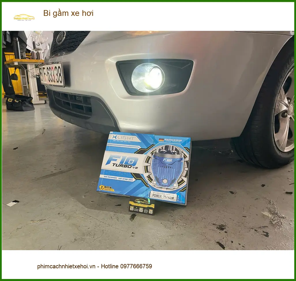 Anh Minh độ bi gầm Kia Sorento tại Quận 12 để lái an toàn hơn khi tối ảnh thực tế 4