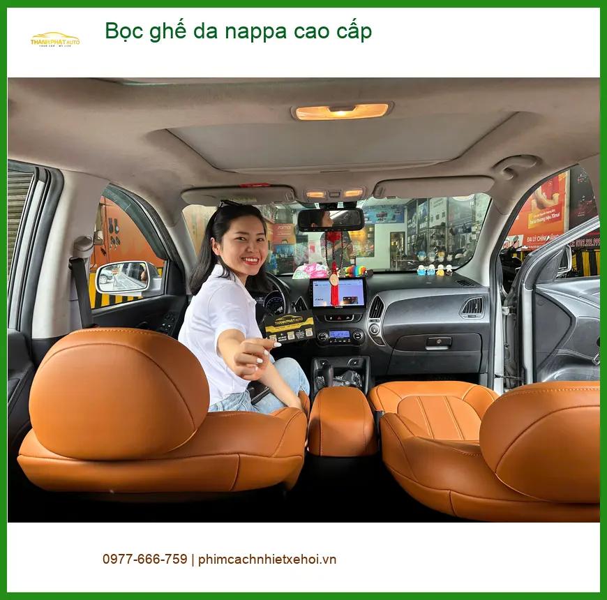 Chị An bọc ghế da nappa cao cấp Hyundai Elantra Quận 8: Nâng tầm nội thất xe