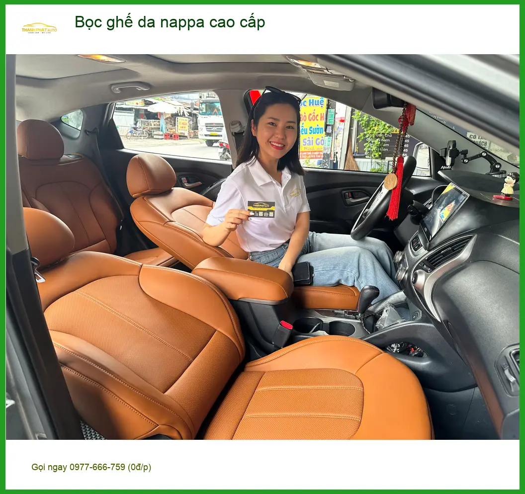 Chị An bọc ghế da nappa cao cấp Hyundai Elantra Quận 8: Nâng tầm nội thất xe ảnh thực tế 2