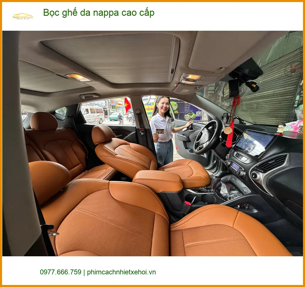 Chị An bọc ghế da nappa cao cấp Hyundai Elantra Quận 8: Nâng tầm nội thất xe ảnh thực tế 4