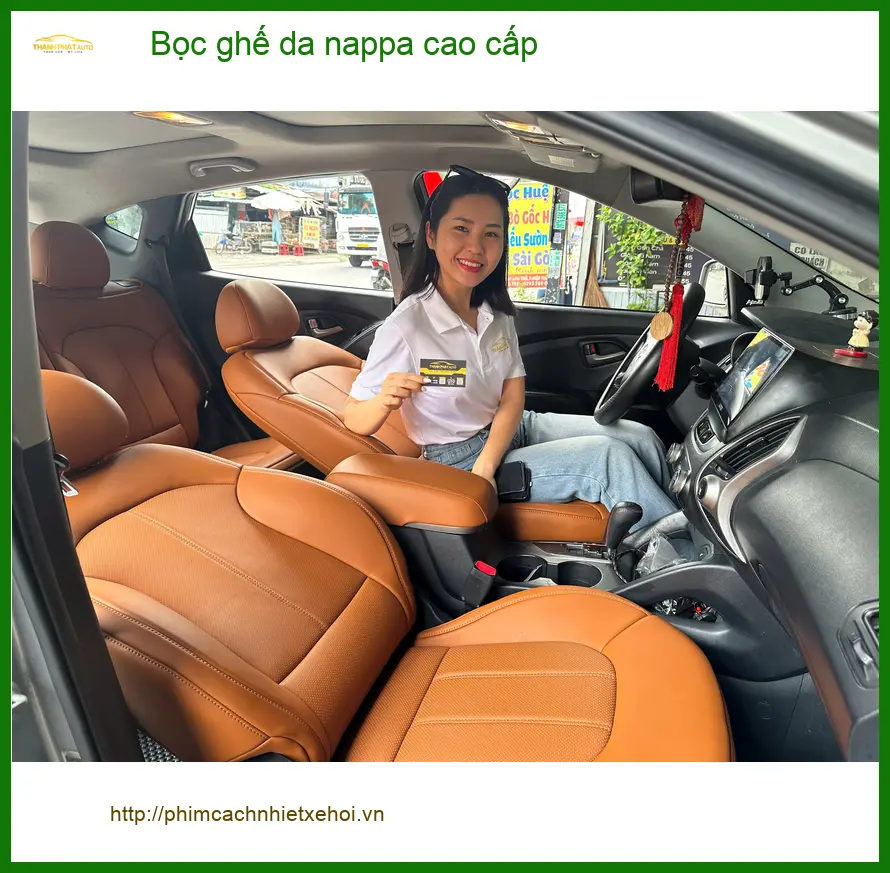 Anh Dũng bọc ghế da Nappa cao cấp cho Mitsubishi Attrage tại Quận 10