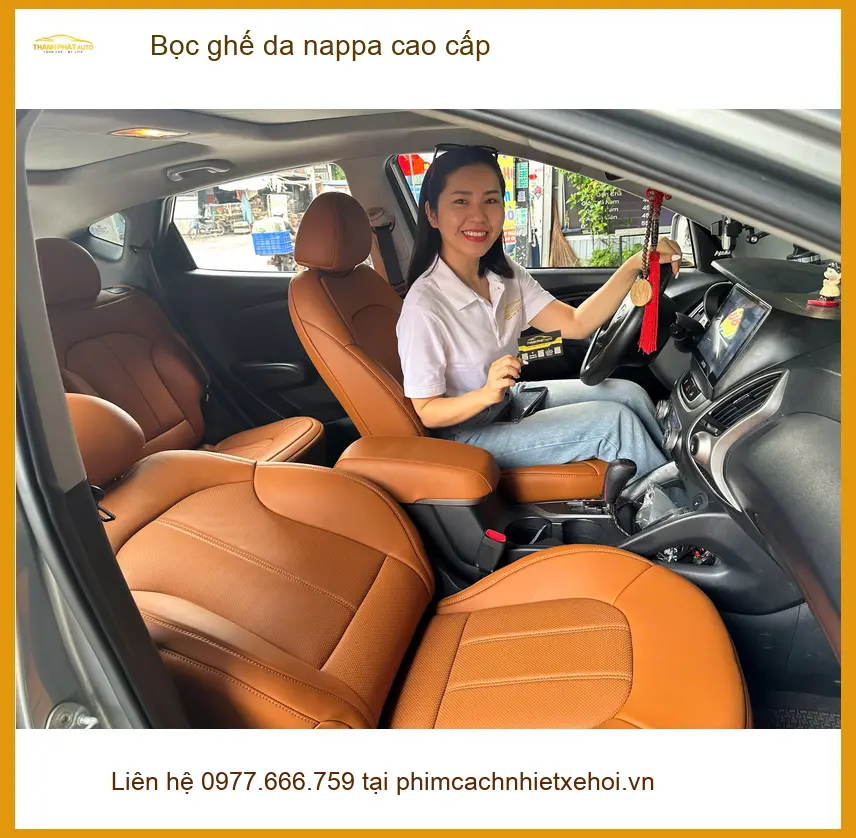 Anh Dũng bọc ghế da Nappa cao cấp cho Mitsubishi Attrage tại Quận 10 ảnh thực tế 5