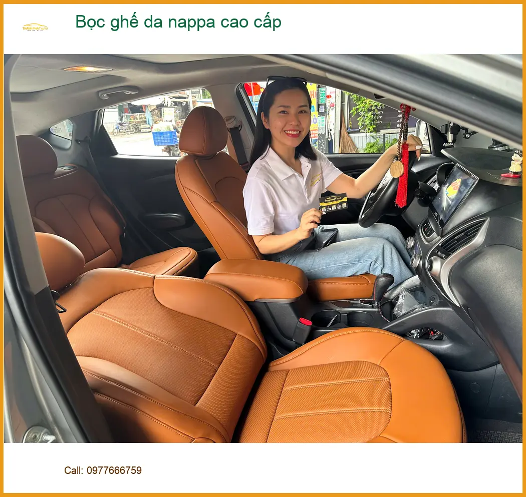 Địa chỉ uy tín bọc ghế da nappa cao cấp cho Hyundai Accent ở Quận Phú Nhuận