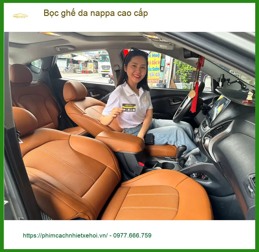 Địa chỉ uy tín bọc ghế da nappa cao cấp cho Hyundai Accent ở Quận Phú Nhuận ảnh thực tế 2