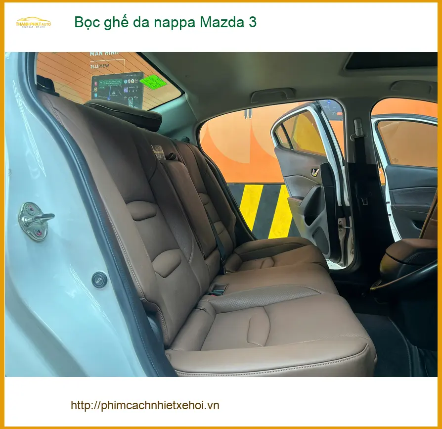 Anh Trọng bọc ghế da nappa Mazda 3 tại Hóc Môn cho nội thất đẳng cấp ảnh thực tế 2