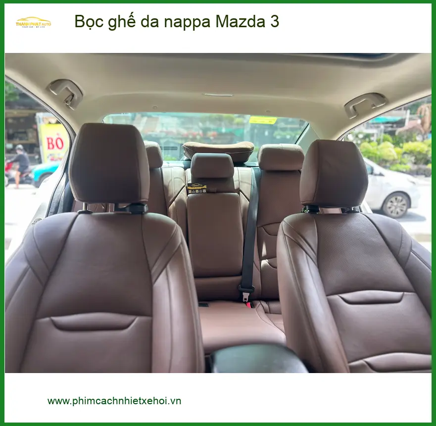 Anh Trọng bọc ghế da nappa Mazda 3 tại Hóc Môn cho nội thất đẳng cấp ảnh thực tế 3