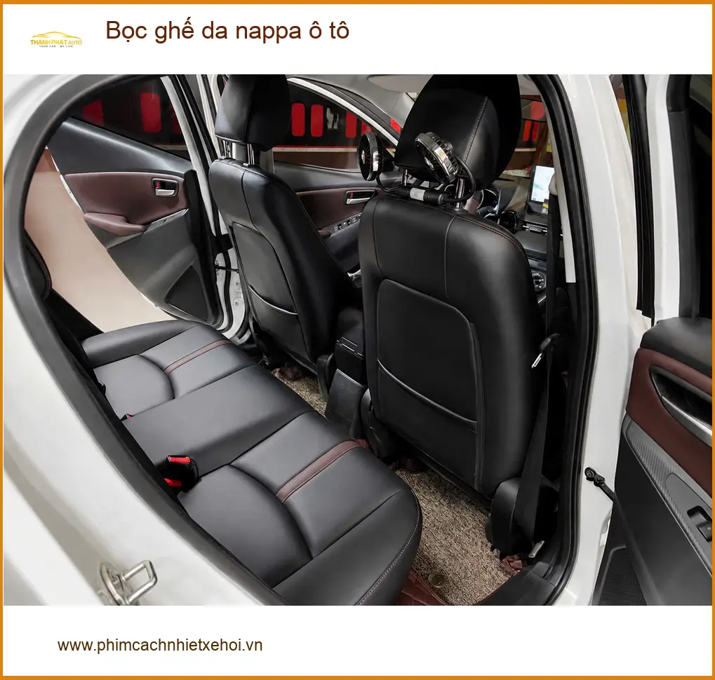 Chị Thảo bọc ghế da nappa Kia Carnival tại Quận 8, nội thất xe bền đẹp ảnh thực tế 4