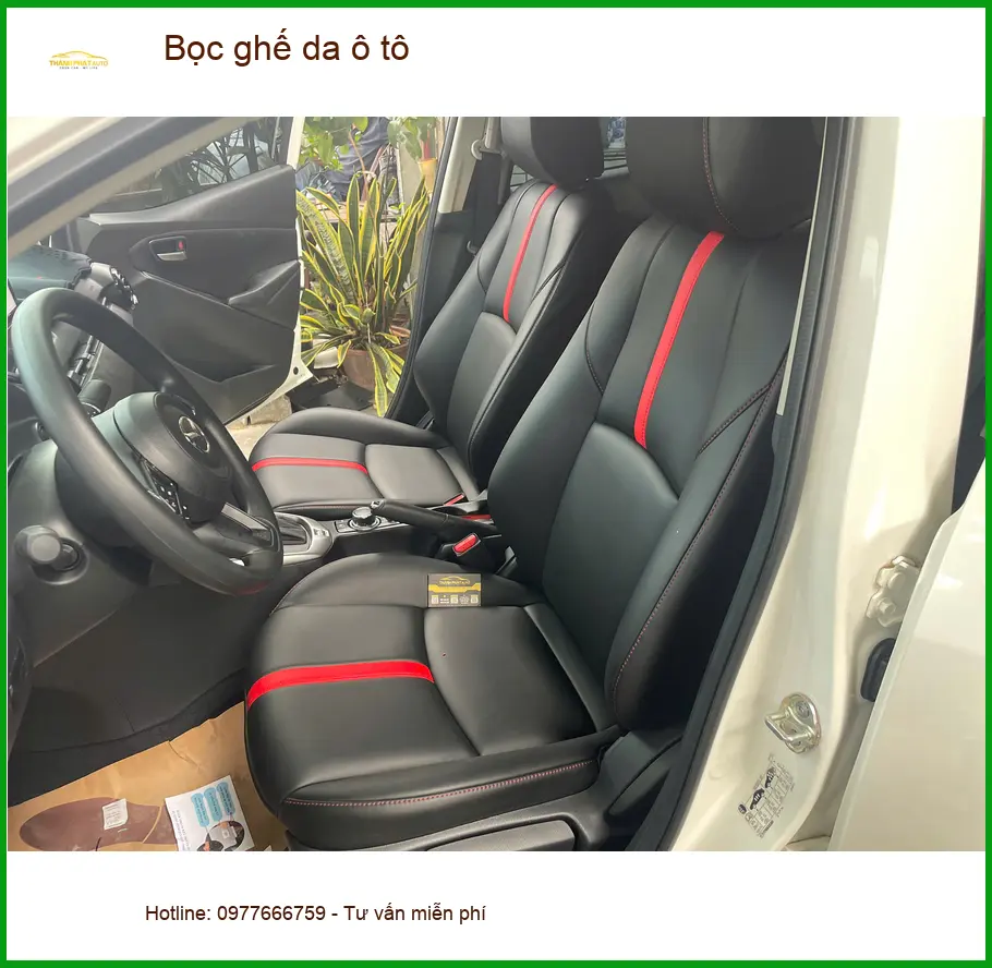 Anh Tấn bọc ghế da ô tô Hyundai Accent tại Bình Chánh để nội thất sang trọng hơn