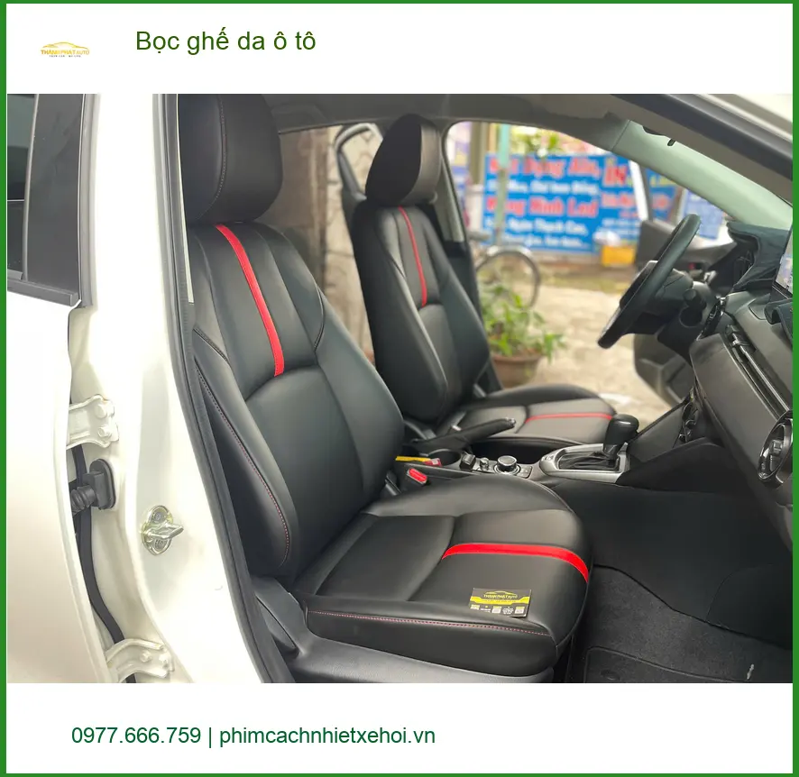 Anh Tấn bọc ghế da ô tô Hyundai Accent tại Bình Chánh để nội thất sang trọng hơn ảnh thực tế 2
