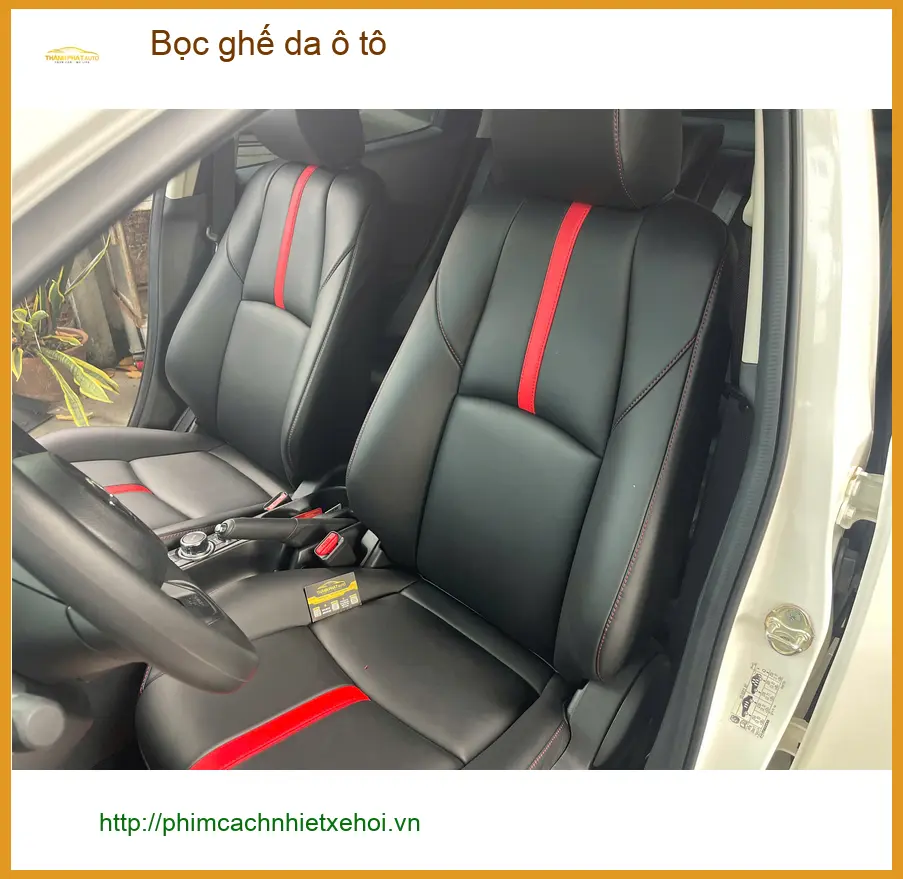 Anh Tấn bọc ghế da ô tô Hyundai Accent tại Bình Chánh để nội thất sang trọng hơn ảnh thực tế 3