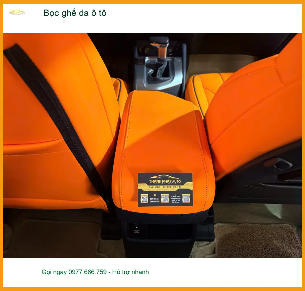 Chị Thanh bọc ghế da ô tô Hyundai Santa Fe tại Quận 3 để nâng tầm không gian xe ảnh thực tế 2