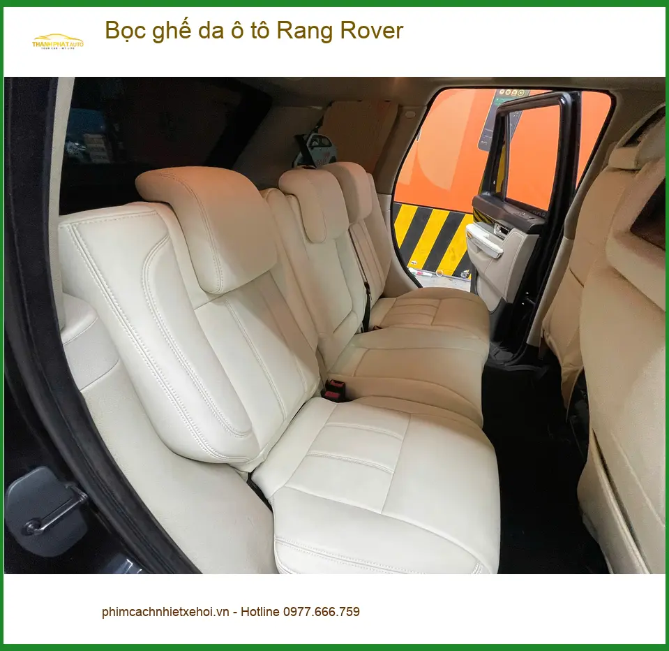 Chị Mai Anh bọc ghế da ô tô Rang Rover Hóc Môn để nội thất thêm sang ảnh thực tế 2