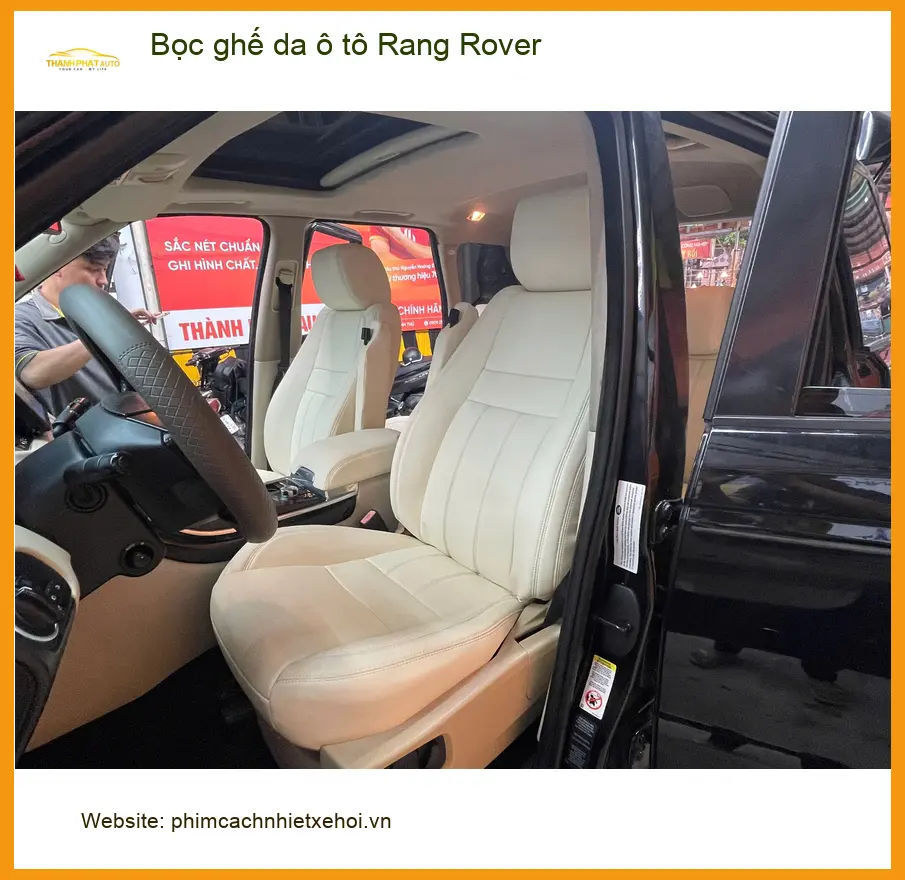 Chị Mai Anh bọc ghế da ô tô Rang Rover Hóc Môn để nội thất thêm sang ảnh thực tế 3