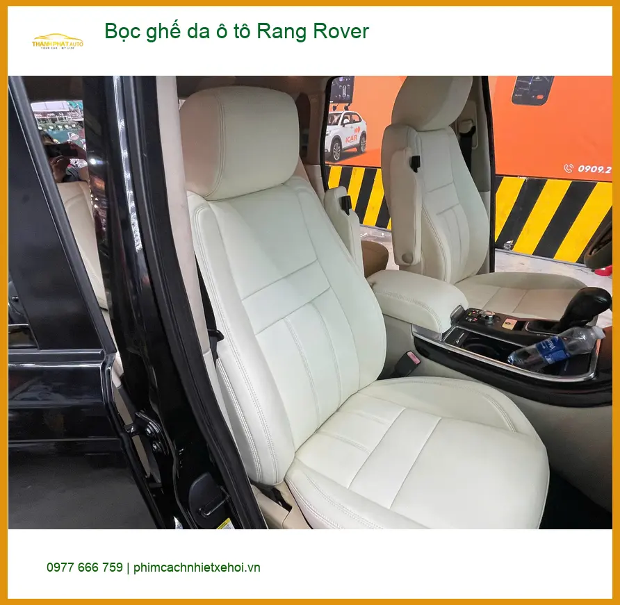 Chị Mai Anh bọc ghế da ô tô Rang Rover Hóc Môn để nội thất thêm sang ảnh thực tế 4